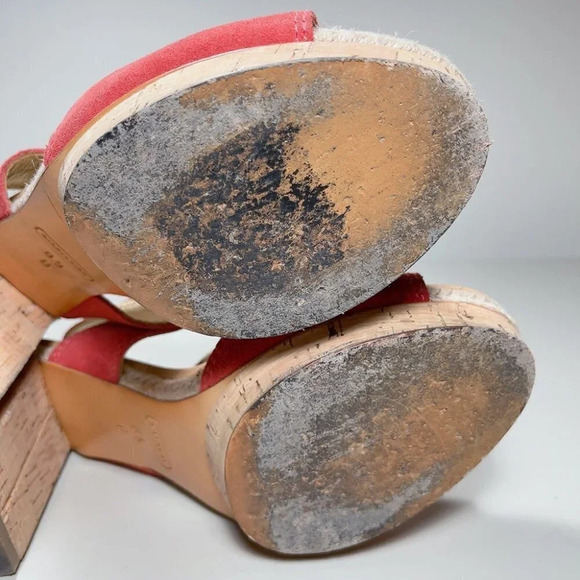 Coach Valeann Tulip Suede Cork Platform Sandal - Picture 12 of 14
